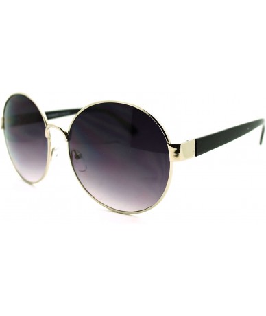 Oval 90s Pop Star Oversized Oval Womens Metal Frame Fashion Sunglasses - Silver - C711L5NMG5P $18.79