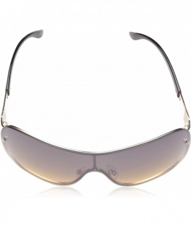 Oversized Womens Non Polarized Iridium Sunglasses - Gold & Black - CY18O39KWND $79.02