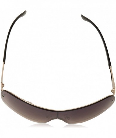 Oversized Womens Non Polarized Iridium Sunglasses - Gold & Black - CY18O39KWND $79.02