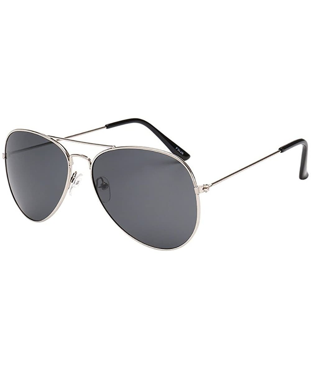 Aviator Mirrored Aviator Sunglasses for Men Women Unisex Oversized Trendy Designer UV400 Sun Glasses - K - CX195IGD820 $18.24