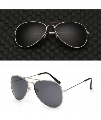 Aviator Mirrored Aviator Sunglasses for Men Women Unisex Oversized Trendy Designer UV400 Sun Glasses - K - CX195IGD820 $18.24