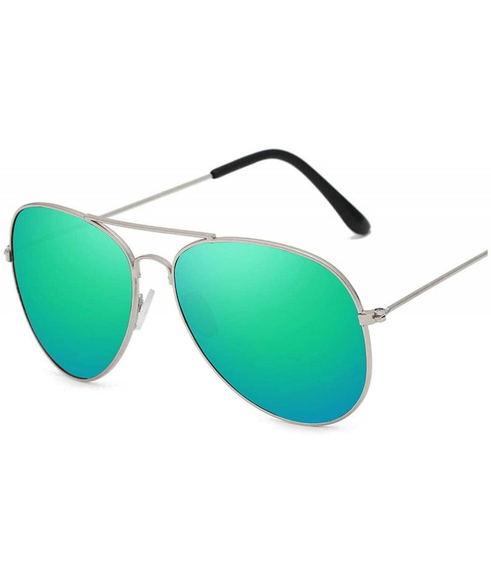 Square 2019 Sunglasses Women/Men Er Luxury Sun Glasses Women Retro Outdoor Driving Oculos De Sol - C12 Silver Green - CS198AI...