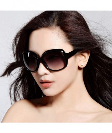 Oval Oversize Sunglasses Lightweight Composite-UV400 Lens Oval Sunglasses - White - CX1903YMLL4 $19.88