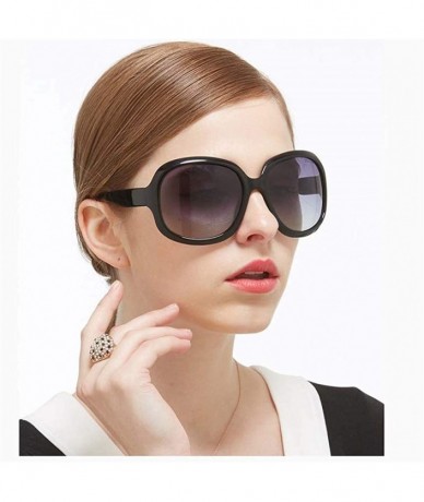 Oval Oversize Sunglasses Lightweight Composite-UV400 Lens Oval Sunglasses - White - CX1903YMLL4 $19.88