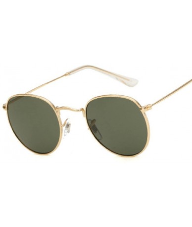 Rimless Retro Small Round Women Sunglasses Metal Frame Flat Mirrored Lens Options - 2 - C718DX9Z4RK $16.45