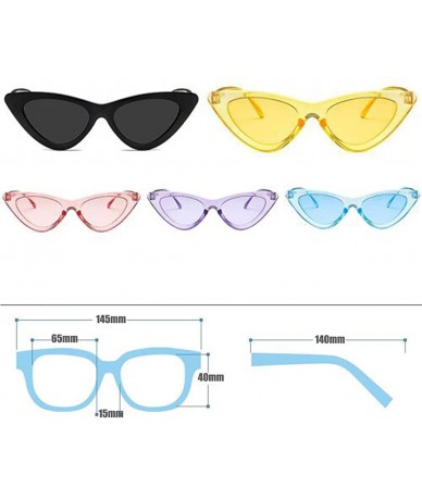 Goggle Fashion Cat Eye Sunglasses Vintage Mod Style Retro Eyewear - Blue - C8189U7CWUA $31.24