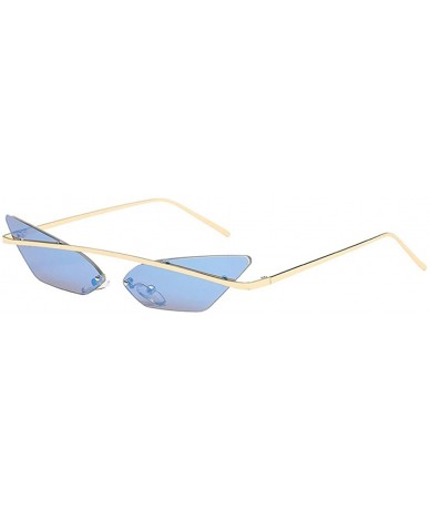 Goggle Women Man Fashion Vintage Sunglasses-Irregular Shape Eyewear Retro Unisex - F - C818OAD0ZZA $18.41