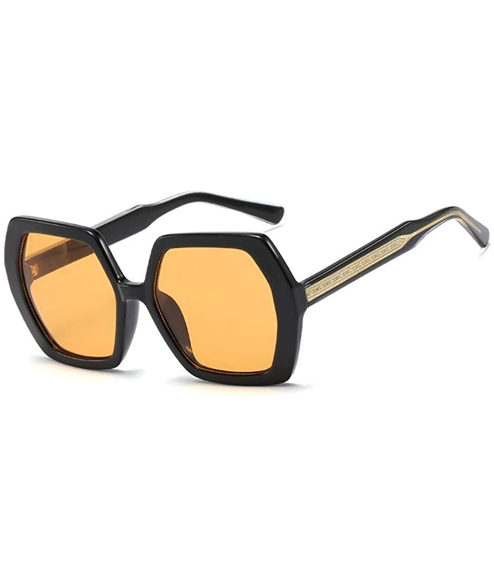 Square Oversize Diamond Sunglasses Vintage Glasses - CK197HWY3O2 $51.41