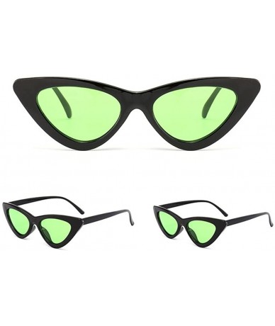 Cat Eye Retro Narrow Cat Eye Sunglasses Narrow Cateye Sun Glasses for Women - E - CQ199ACKOYQ $16.31