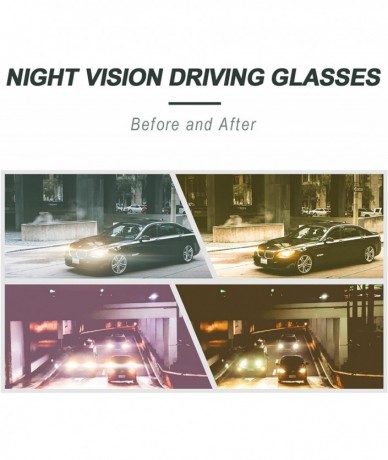 Square Polarized Glasses Nighttime glasses brown - Night-driving Glasses-brown - C618ZLE6T9W $24.78