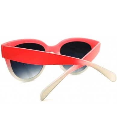 Butterfly Womens Super Oversized Butterfly Frame Sunglasses Colorful 2-tones - Pink - CV11H4U85C1 $18.87