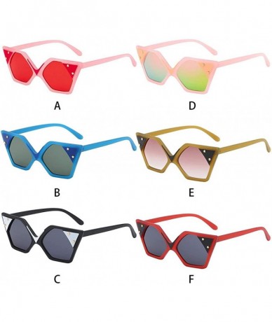 Oversized Reflective Oversized Sunglasses Polarized Protection - E - C918YM6MYDD $14.96