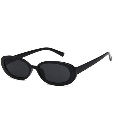 Oval Sunglasses New Trend Personaltiy Small Oval Frame Travel Outdoor Stripe Sun 8 - 2 - CW18YKUQ20G $18.26
