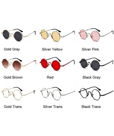 Round Round Sunglasses Women Unisex Retro Vintage Small Sun Glasses For Female Driving Sunglass Ladies Shades - CM199QCOLSE $...