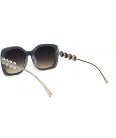 Butterfly Womens Butterfly Jewel Jaguar Head Emblem Arm Sunglasses - Black Grey Brown - C7197DYI0LH $23.05