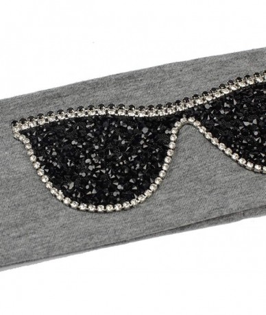 Wrap Plain Stretch Headb s Sunglasses Elastic Headb Rhinestones Hair B - Gold Black - C618T056Z2L $62.94