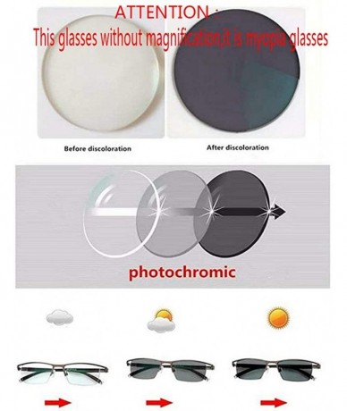 Oval Transition Sunglasses Photochromic Eyeglasses Finished - Black-150 - CG18Q52IDUU $39.57