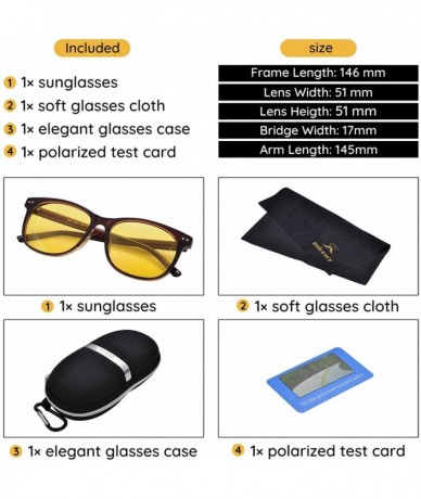 Wrap Night Vision Driving Glasses Polarized Anti-glare Clear Sun Glasses Men & Women Fashion - Tan - CO18CU89QRS $30.88