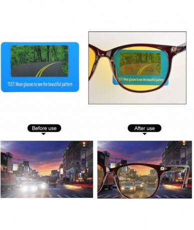 Wrap Night Vision Driving Glasses Polarized Anti-glare Clear Sun Glasses Men & Women Fashion - Tan - CO18CU89QRS $30.88