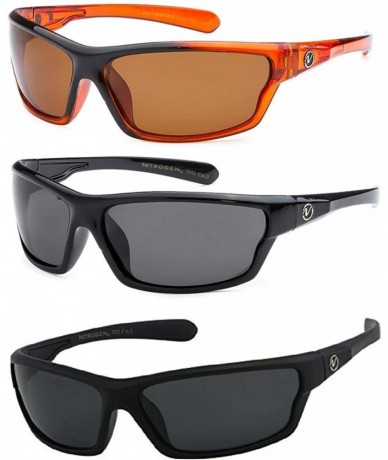 Sport Polarized 2 & 3 Pack Sunglasses - 3 Pack 1 Blk 1 Bm 1 Or Nb - C41955RSSKN $32.70