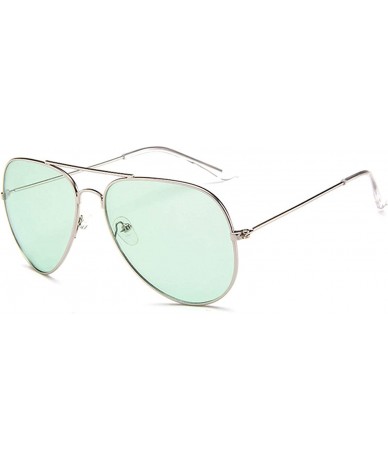 Square Clear Pink Sunglasses Women Men Ocean Blue Transparent Sun Glasses Candy Color Eyewear Pilot Lens Green - CF198AIC47D ...