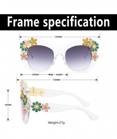 Butterfly Womens oversized sunglasses classic style designer shades thick frame glasses - Clear Frame Grey Lens - C411U55UWA9...