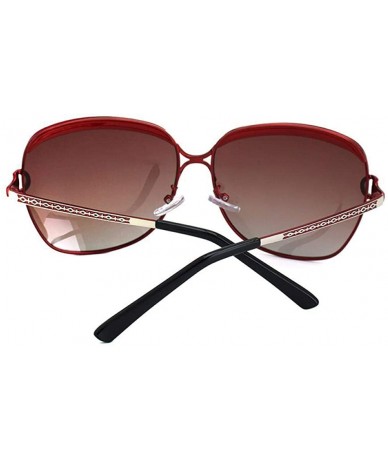 Aviator Sexy Luxury Polarized Sunglasses For Women 2019 Red Metal Frame Y7691 C1 BOX - Y7691 C1 Box - C118XE97662 $28.84