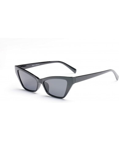 Goggle Women Cat Eye Fashion Sunglasses - Black - CC18WSELZ8T $37.41