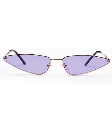 Cat Eye Vintage Cat Eye Sunglasses Women Small Frame Metal Retro Sun Glasses for Ladies - Purple - CC18DQKGRRT $19.85