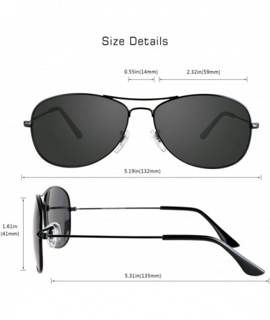 Oval 2 Pairs Polarized Vintage Oval Sunglasses for Women/Men Classic Retro Designer Style - 3362 - CA198KCKND8 $35.01