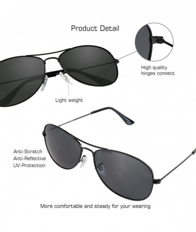 Oval 2 Pairs Polarized Vintage Oval Sunglasses for Women/Men Classic Retro Designer Style - 3362 - CA198KCKND8 $35.01