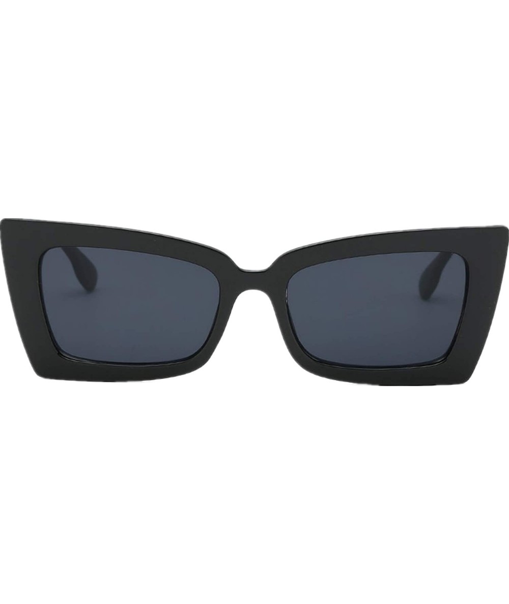 Rimless Fashion Man Women Irregular-Retro Oversized Square Sunglasses Vintage Retro Style - A - C4196TZ4YOX $14.53