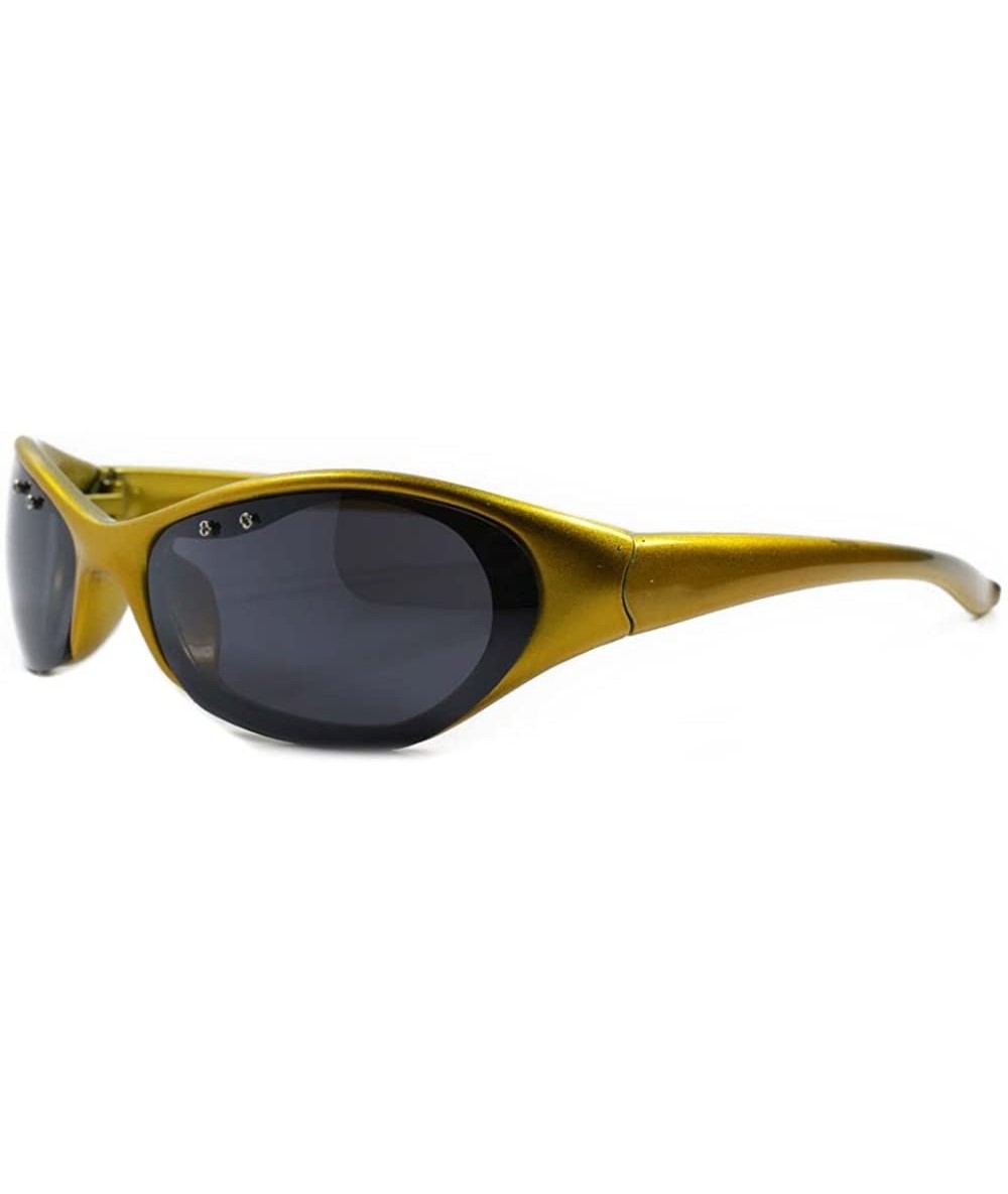 Sport Outdoor Athletic Baseball Around Rectangle Sport Sunglasses - Matte Green - C718ECEHXN3 $23.39