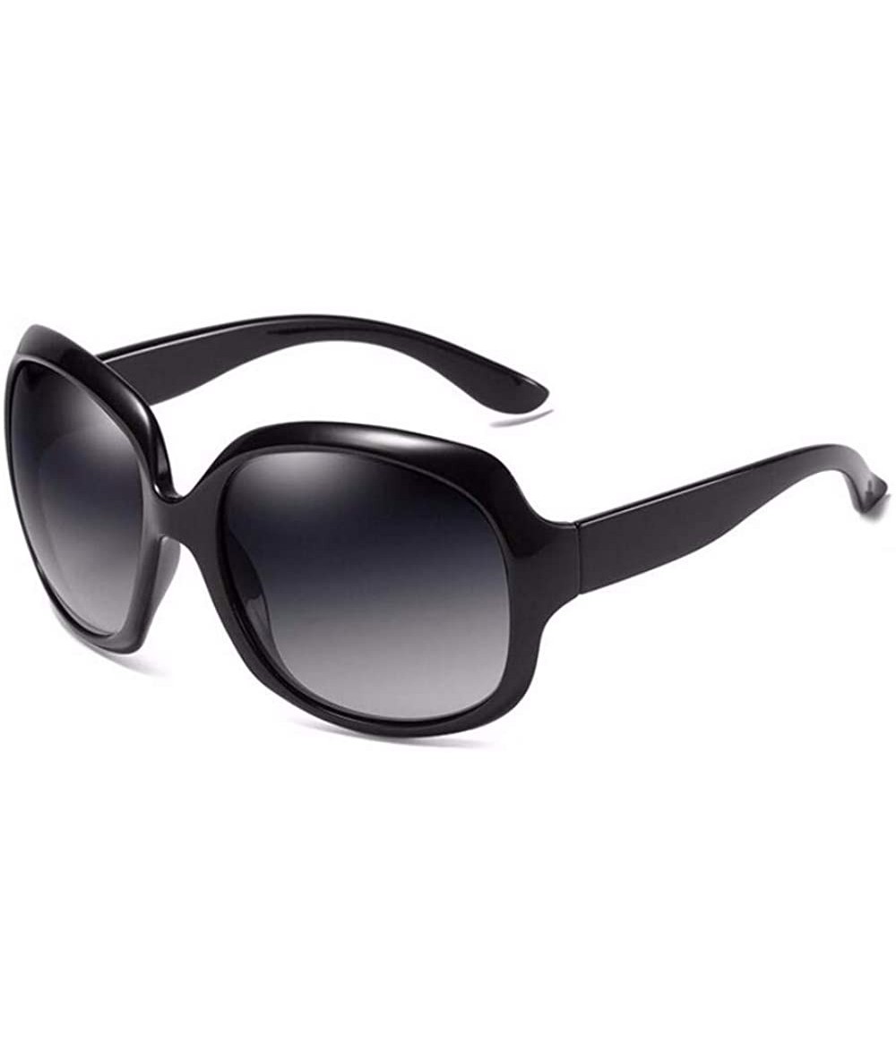 Oversized Ms. Sunglasses Polarized Sunglasses Big Frame Driving Ultraviolet Protection - B - CD18Q0IN5S2 $45.05