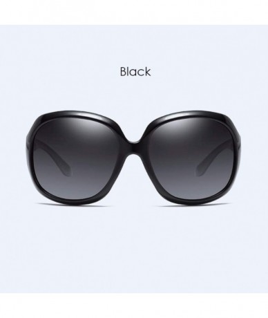 Oversized Ms. Sunglasses Polarized Sunglasses Big Frame Driving Ultraviolet Protection - B - CD18Q0IN5S2 $45.05