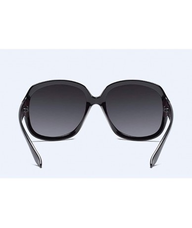 Oversized Ms. Sunglasses Polarized Sunglasses Big Frame Driving Ultraviolet Protection - B - CD18Q0IN5S2 $45.05