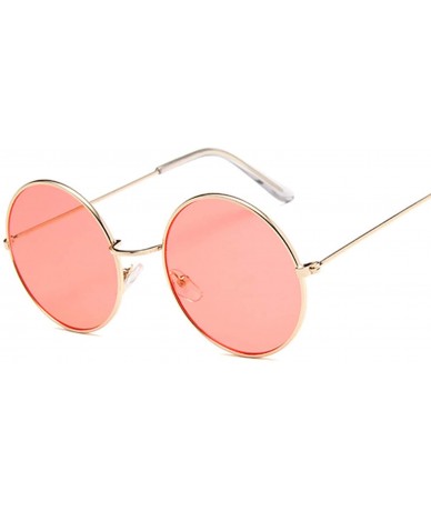 Round Round Small Sunglasses Women Er Vintage Metal Cheap Sun Glasses Female Retro Circle Eyewear - Goldpurple - C8198AGYE5I ...