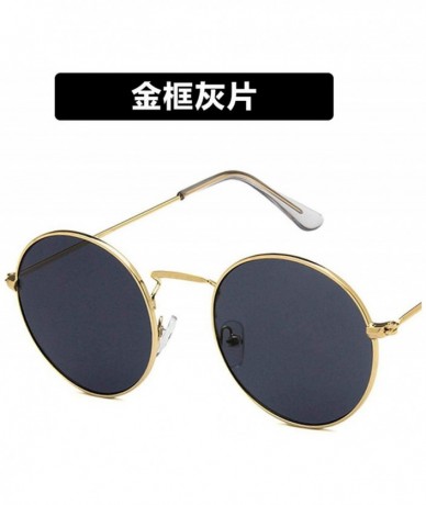 Aviator Fashion Classic Retro Round Sunglasses Women Mirror Sun Glasses Vintage Luxury Female Shades UV400 - 5 - CK198ZX5LSQ ...