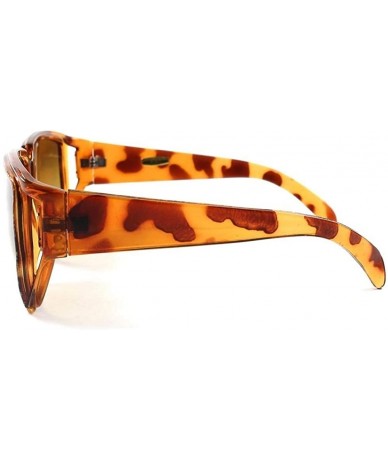 Square Classic Old Genuine Vintage 60s Mens Womens Square Sunglasses - Tortoise - CS18XO2R362 $17.85