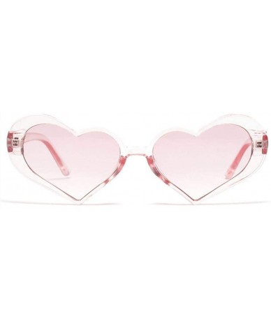 Aviator Heart Sunglasses Women Fashion Retro Transparent Lens Design Pink Sun Pink - Leopard - C018YLZUG8K $16.62