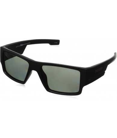 Rectangular Men's Dax Polarized Rectangular Sunglasses - Satin Black - CA11UUPQ11T $64.82