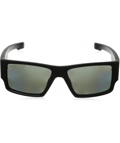 Rectangular Men's Dax Polarized Rectangular Sunglasses - Satin Black - CA11UUPQ11T $64.82