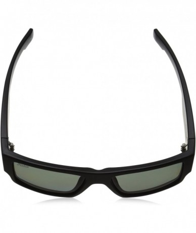 Rectangular Men's Dax Polarized Rectangular Sunglasses - Satin Black - CA11UUPQ11T $64.82