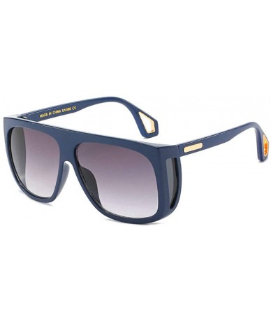 Square Square Sunglasses Luxury Glasses Oversized - Blue - CV18SWESRLT $24.15