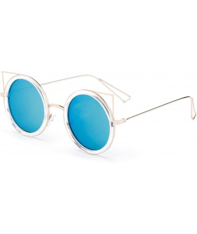 Oversized Karina" - New Cateye Design Fashion Sunglasses Translucent Unique Oversized Sunglasses for Women - C3184YZ7H60 $28.63