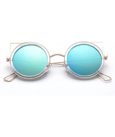 Oversized Karina" - New Cateye Design Fashion Sunglasses Translucent Unique Oversized Sunglasses for Women - C3184YZ7H60 $28.63