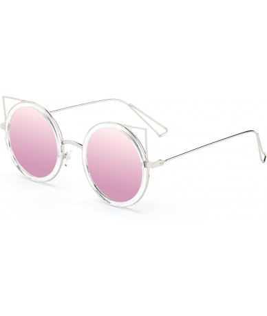 Oversized Karina" - New Cateye Design Fashion Sunglasses Translucent Unique Oversized Sunglasses for Women - C3184YZ7H60 $28.63