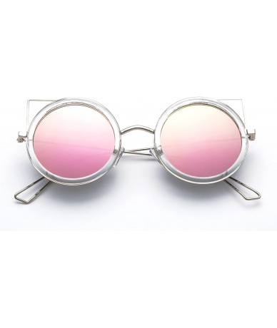 Oversized Karina" - New Cateye Design Fashion Sunglasses Translucent Unique Oversized Sunglasses for Women - C3184YZ7H60 $28.63