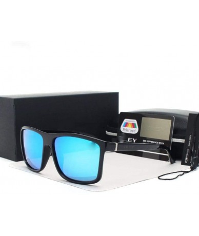 Square Vintage Style Sunglasses Men Classic Male Square Glasses Y6625 C1 BOX - Y6625 C6 Box - CS18XGG0573 $29.38