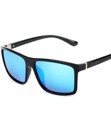 Square Vintage Style Sunglasses Men Classic Male Square Glasses Y6625 C1 BOX - Y6625 C6 Box - CS18XGG0573 $29.38